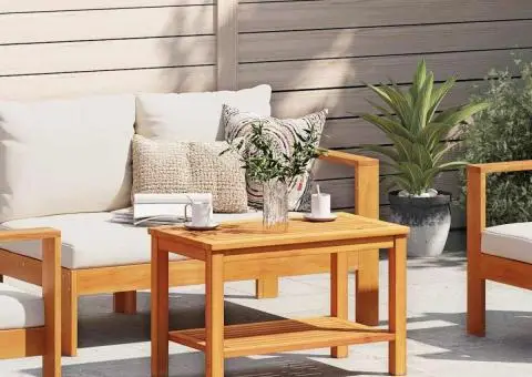 Masă de cafea 70x40x45 cm din lemn masiv de acacia - 1/5