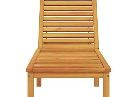 Șezlong din lemn masiv de acacia - 4/5