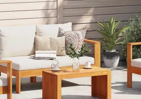 Masă de cafea 70x35x35 cm Lemn masiv Acacia - 1/5