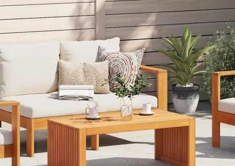 Masă de Cafea 90x45x35 cm Lemn Masiv Acacia - 1/5