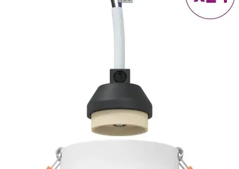 Spoturi încastrate 24 buc Rotund GU10 Alb Ø91 mm - 4/5