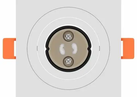 Spoturi încastrate 12 buc Pătrate GU10 Alb 91x91 mm - 5/5