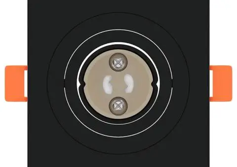 Spoturi încastrate 12 bucăți Pătrat GU10 Negru 91x91 mm - 5/5