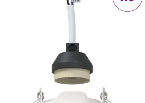 Spoturi încastrate 6 buc Round GU10 Alb Ø90 mm Oțel - 4/5