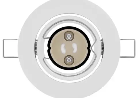 Spoturi încastrate 6 buc Round GU10 Alb Ø90 mm Oțel - 5/5