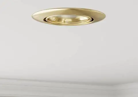 Spoturi Încastrate 24 buc Rotund GU10 Aur Ø90 mm Oțel - 1/5