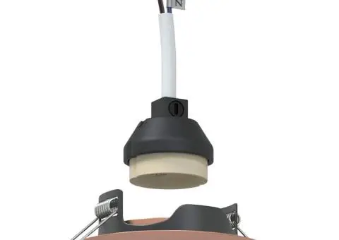 Spoturi încastrate 6 buc Round GU10 Cupru Ø90 mm Oțel - 2/5