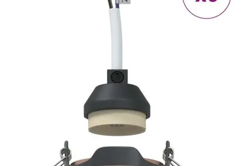 Spoturi încastrate 6 buc Round GU10 Cupru Ø90 mm Oțel - 4/5