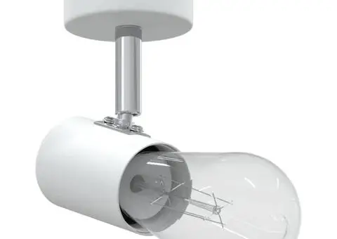 Spotlight 1 cale ajustabil alb E27 - 3/5