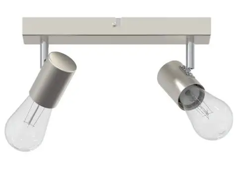 Spot de Plafon 2 Direcții Reglabile Nichel Periat E27 - 3/5