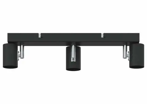 Spot de plafon 3 căi ajustabil negru E27 - 5/5