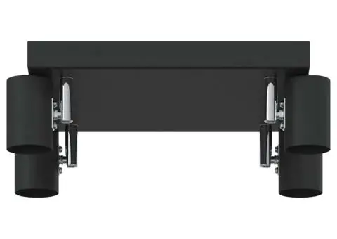 Spot de Tavan 4 Cărți Ajustabil Negru E27 - 5/5