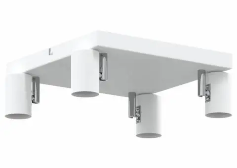 Spot de plafon 4 moduri ajustabile Alb E27 - 4/5