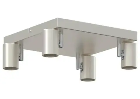 Spot De Plafon 4 Direcții Reglabil Nichel Periat E27 - 4/5