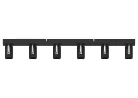 Spot de Plafon 6 Căi Ajustabil Negru E27 - 5/5