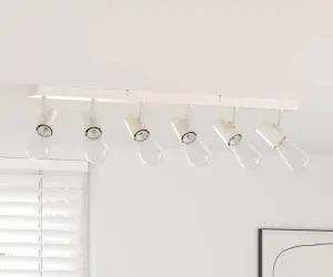 vidaXL Spot de Plafon 6 Modul Reglabil Nichel Periat E27