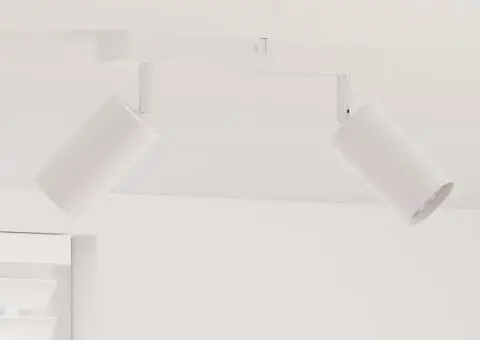 Spotlight de tavan 2 Direcții Ajustabile Alb GU10 - 1/5