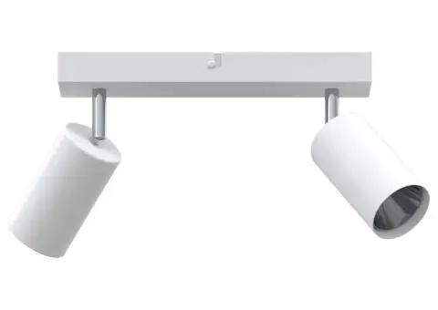 Spotlight de tavan 2 Direcții Ajustabile Alb GU10 - 3/5