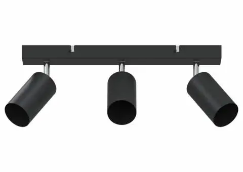 Spot de plafon cu 3 căi ajustabile negru GU10 - 2/5