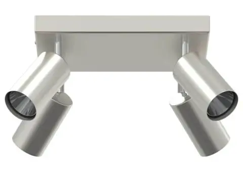 Spot de Plafon 4 Direcții Regulator Nichel Periat GU10 - 3/5