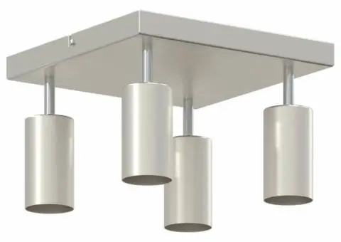 Spot de Plafon 4 Direcții Regulator Nichel Periat GU10 - 4/5