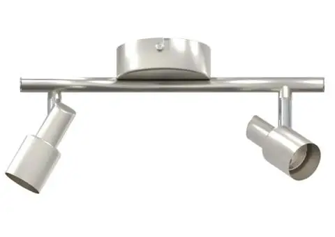 Spot de Plafon 2 Căi Ajustabil Nichel Periat GU10 - 2/5