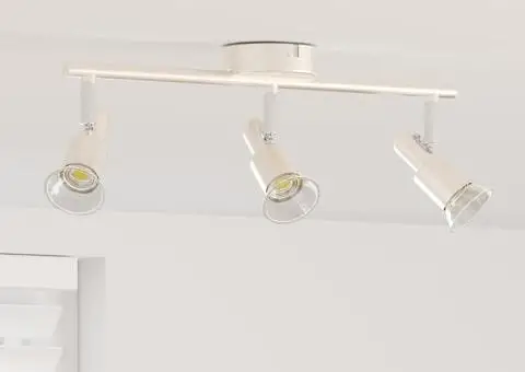 Spotlight Tavan 3 Direcții Ajustabil Nichel Periat GU10 - 1/5