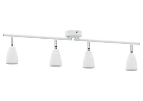 Spot de Plafon cu 4 căi reglabil alb GU10 - 4/5