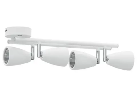Spot de Plafon cu 4 căi reglabil alb GU10 - 5/5