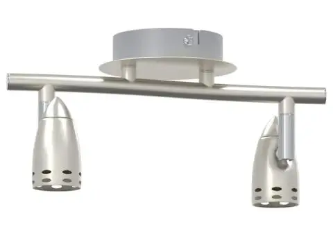 Reflector de Plafon 2 Brațe Reglabile Nichel Mat GU10 - 4/5