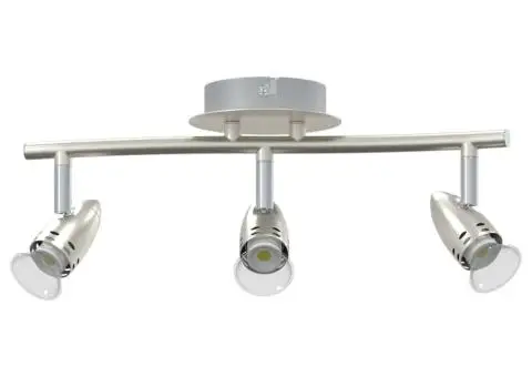 Spot de plafon cu 3 direcții ajustabile din nichel mat GU10 - 3/5