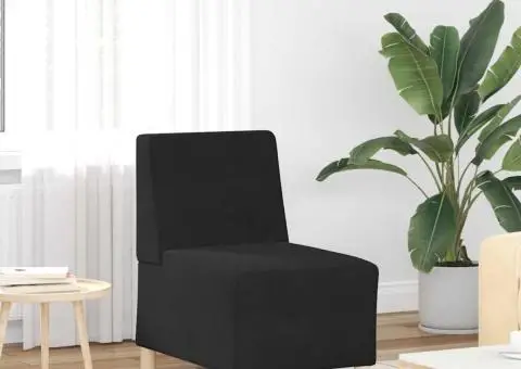 Fotoliu Negru 55 x 74 x 82 cm Catifea - 1/5