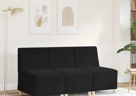 Fotoliu Negru 55 x 74 x 82 cm Catifea - 3/5