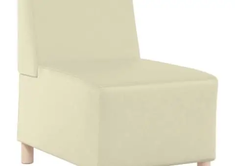 Fotoliu Crem 55 x 74 x 82 cm Piele artificială - 2/5