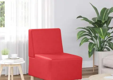 Fotoliu Roșu 55 x 74 x 82 cm Piele artificială - 1/5