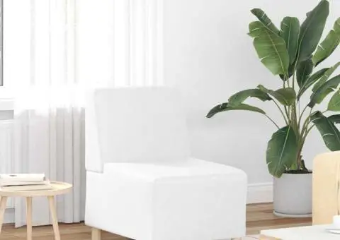 Fotoliu Alb 55 x 74 x 82 cm Piele artificială - 1/5