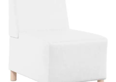 Fotoliu Alb 55 x 74 x 82 cm Piele artificială - 2/5