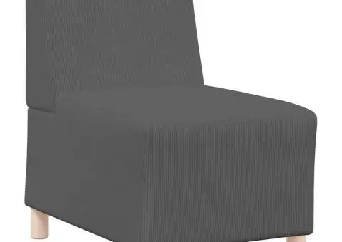 Fotoliu Gri închis 55 x 74 x 82 cm Țesătură de catifea - 2/5