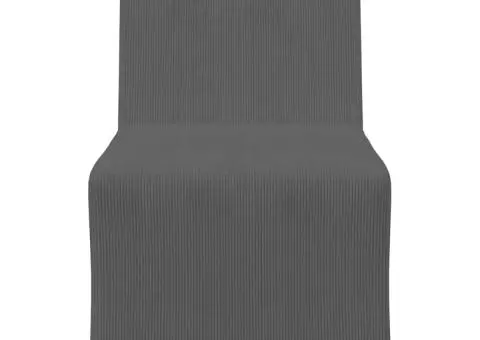 Fotoliu Gri închis 55 x 74 x 82 cm Țesătură de catifea - 4/5