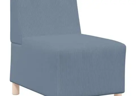 Fotoliu albastru 55 x 74 x 82 cm Țesătură de catifea - 2/5