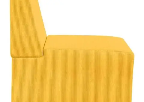Fotoliu Galben deschis 55 x 74 x 82 cm Țesătură de catifea - 5/5