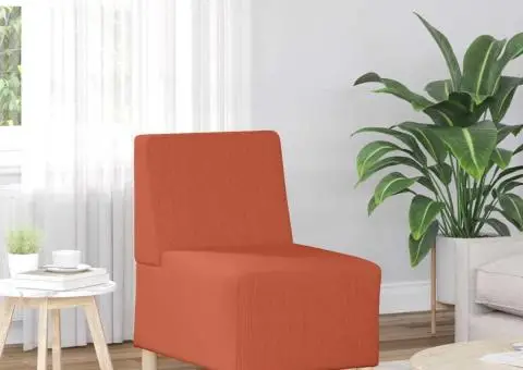 Fotoliu Portocaliu 55 x 74 x 82 cm Țesătură de catifea - 1/5
