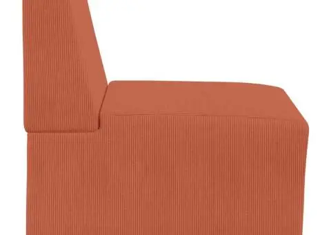 Fotoliu Portocaliu 55 x 74 x 82 cm Țesătură de catifea - 5/5