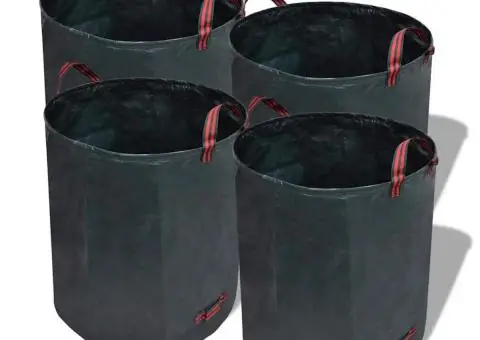 Sac de Deșeuri de Grădină Verde închis 4 buc 120 L 150 g/m² - 1/5