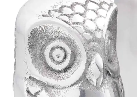 Suporturi cărți 2 buc., argintiu, 7x9x11 cm, aluminiu, bufniță - 5/5