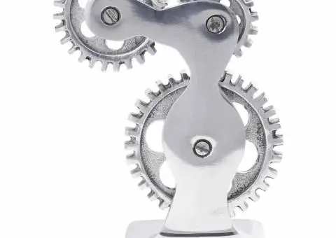 Suporturi cărți 2 buc., argintiu, 10x10x22 cm, aluminiu, rotiță - 2/5