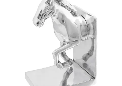 Suporturi cărți 2 buc., argintiu, 11x14x25 cm, aluminiu, cal - 1/5