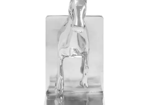 Suporturi cărți 2 buc., argintiu, 11x14x25 cm, aluminiu, cal - 5/5