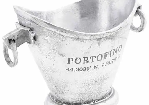 Vas de gheață, argintiu, 29x16x19 cm, aluminiu - 1/5