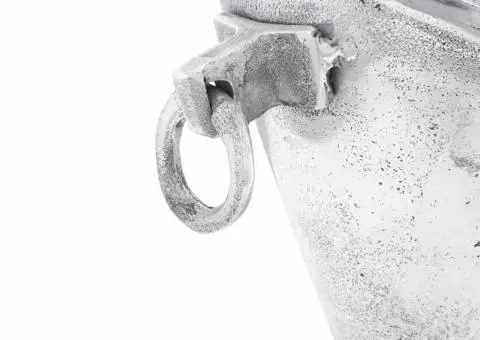 Vas de gheață, argintiu, 29x16x19 cm, aluminiu - 5/5